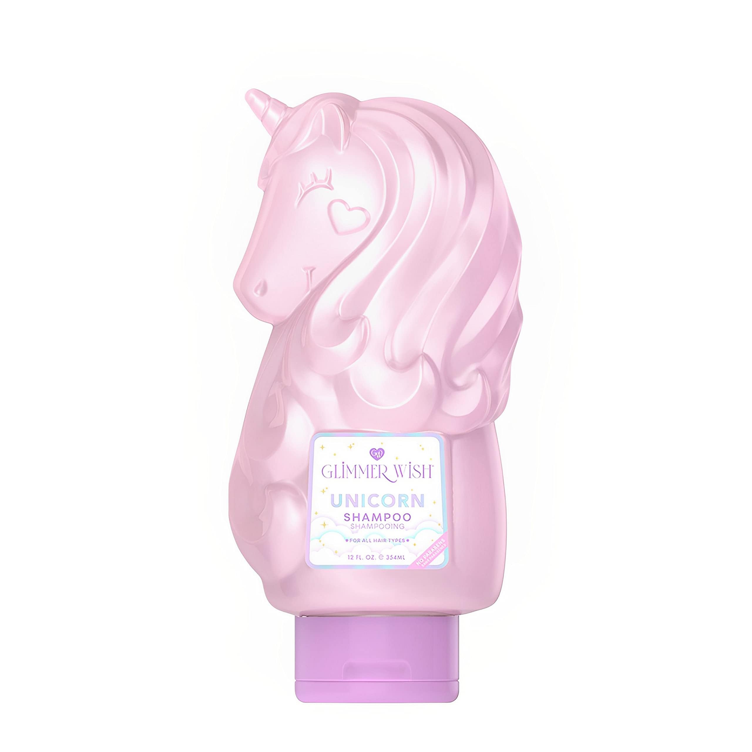 Glimmer Wish Unicorn Kids Shampoo, Paraben and Sulfate Free Shampoo for Soft and Manageable Hair, Kids Hair Care, Cotton Candy S