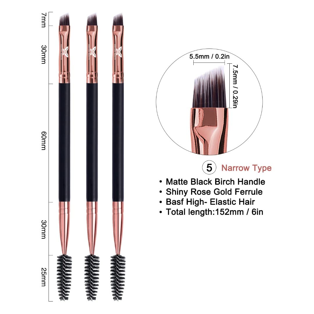 Eyebrow Tint Brush For Eyebrow Henna Brow Tint - Spoolie Eyebrow Brush For Brow Henna - Lash Tint Brush Comb For Eyelash Tint -