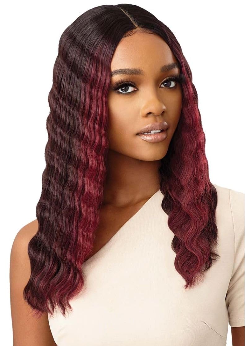 Outre Lace Front Natural Baby Hairs HD Transparent Lace Crimp Wave Style LUCY (1)