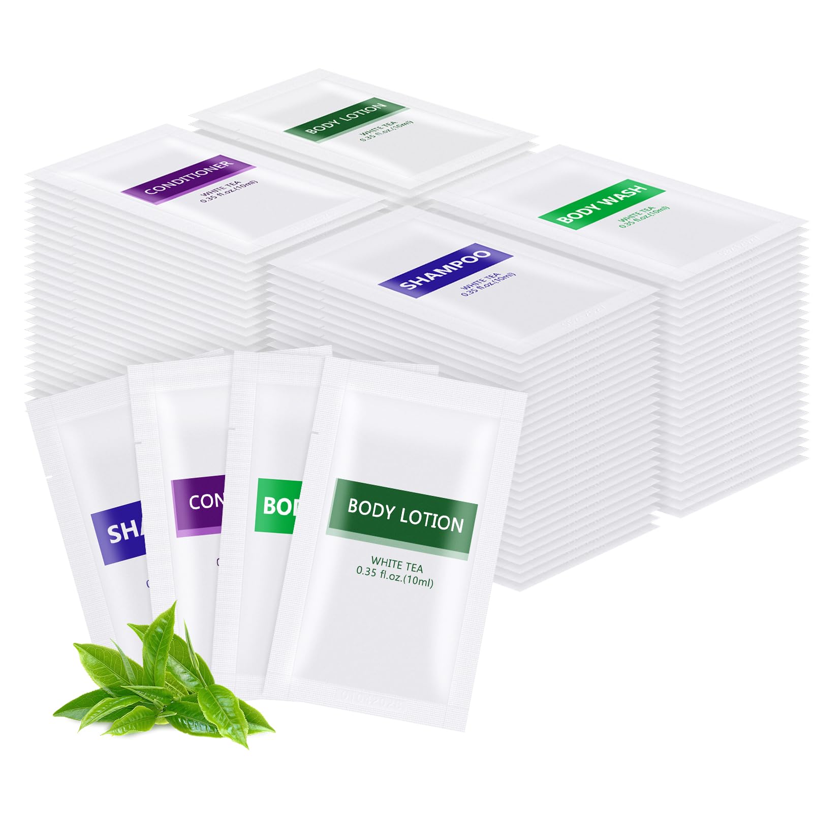 4IN1 Toiletries Bulk Set,Travel Size Toiletries Bulk(60 Pcs) 4-Piece Set: 15pcs Travel Size Body Wash, 15pcs Hotel Shampoo,15pcs