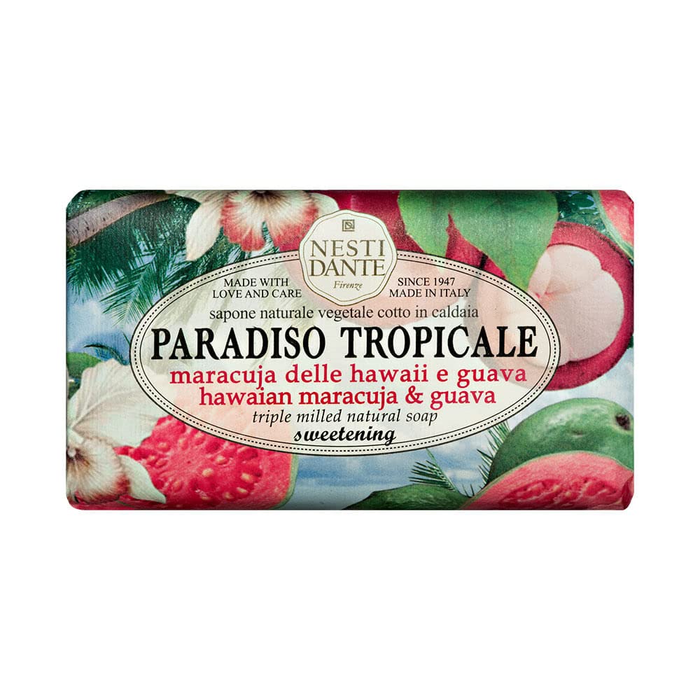 Nesti Dante Nesti dante paradiso tropicale triple milled natural soap - hawaiian maracuja and guava, 8.8oz, 8.8 Ounce