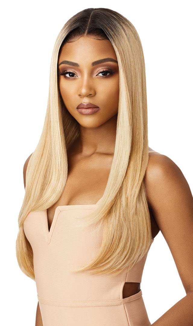 Premium Swiss Lace Front Wig Melted Hairline Aaliyah Ear-To-Ear Soft Lace Pre-Attached Elastic Band Pre-Plucked (Drff4/Hazelnuth