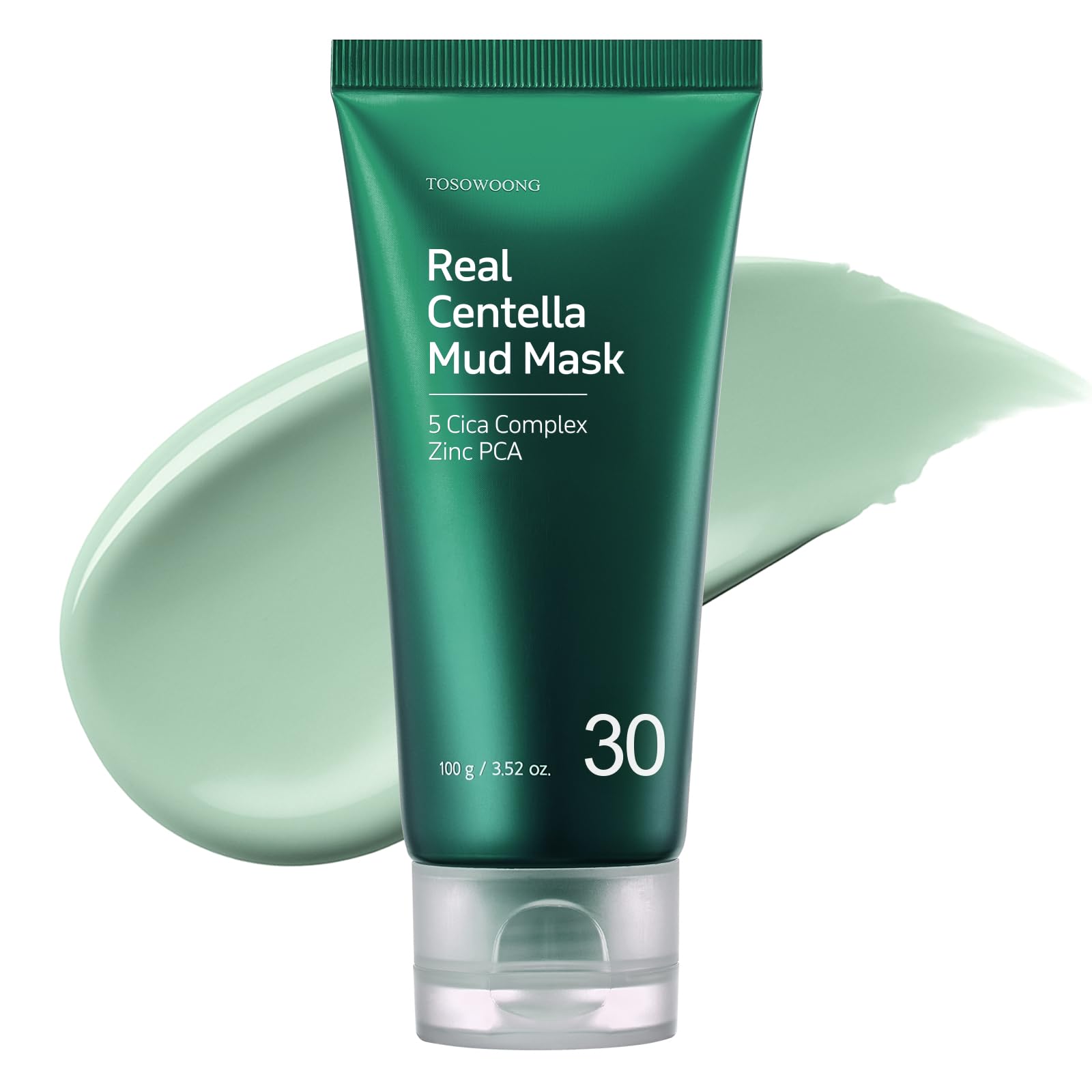 TOSOWOONG Real Centella Mud Mask for BlemishProne Skin, Pores, Cooling
