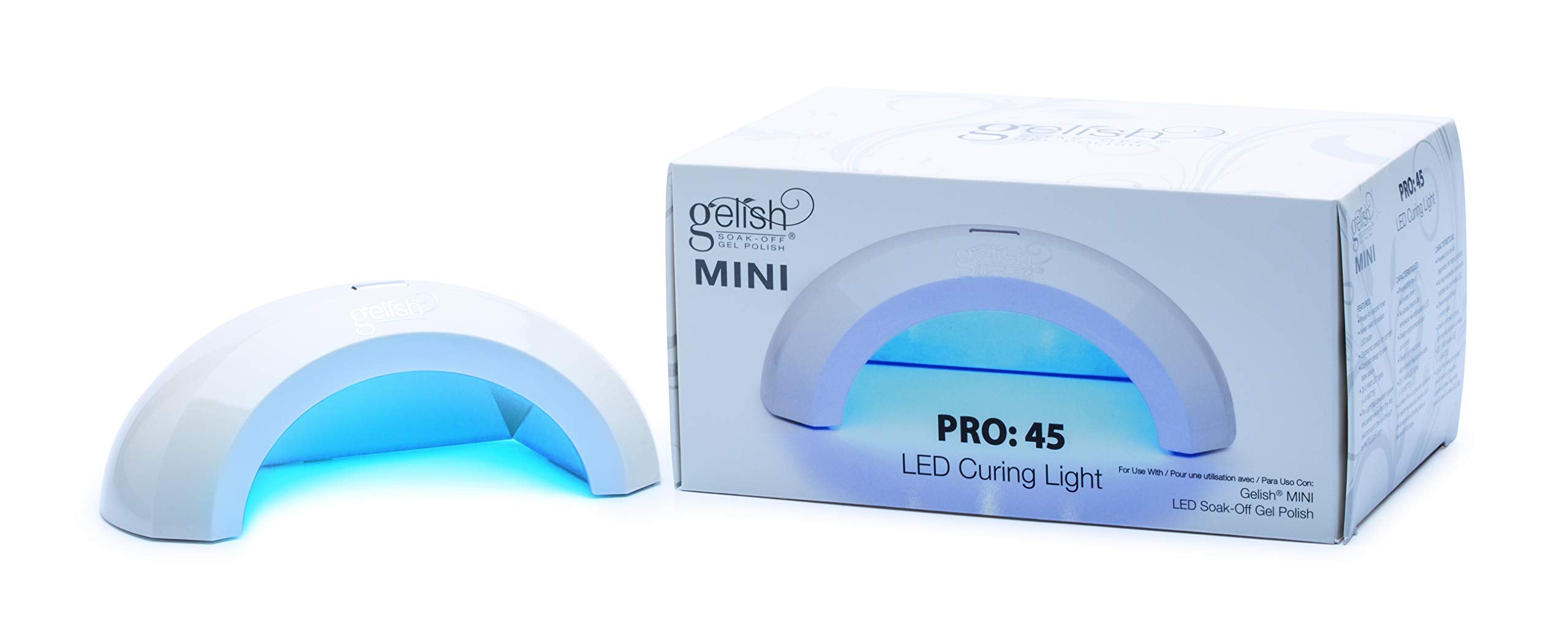 Gelish Pro 45 Mini LED Light - Professional Nail Lamp, Fast Drying, Compact & Portable, 1 Count