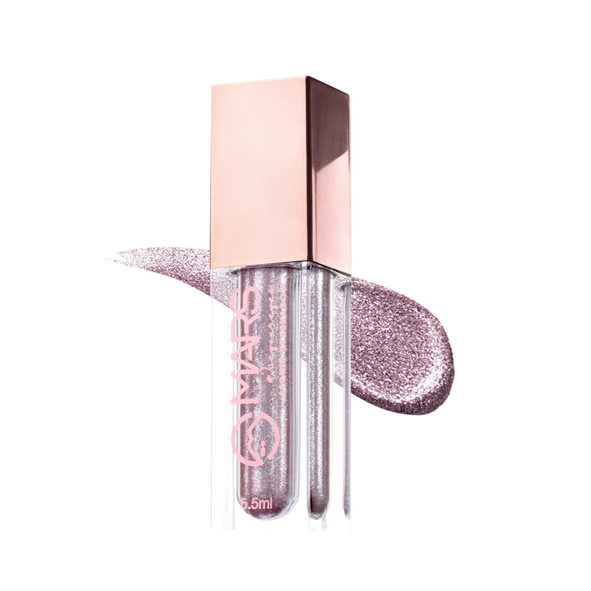 Mars Metallic Liquid Glitter Eyeshadow | Waterproof & Highly Pigmented | Smooth Glide Formula (5.5Ml) (12-Starry Night)