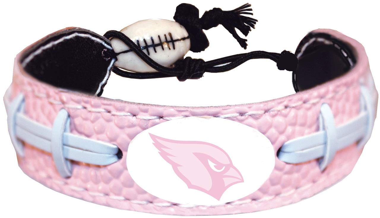 NFL Arizona Cardinals Pink Football Bracelet