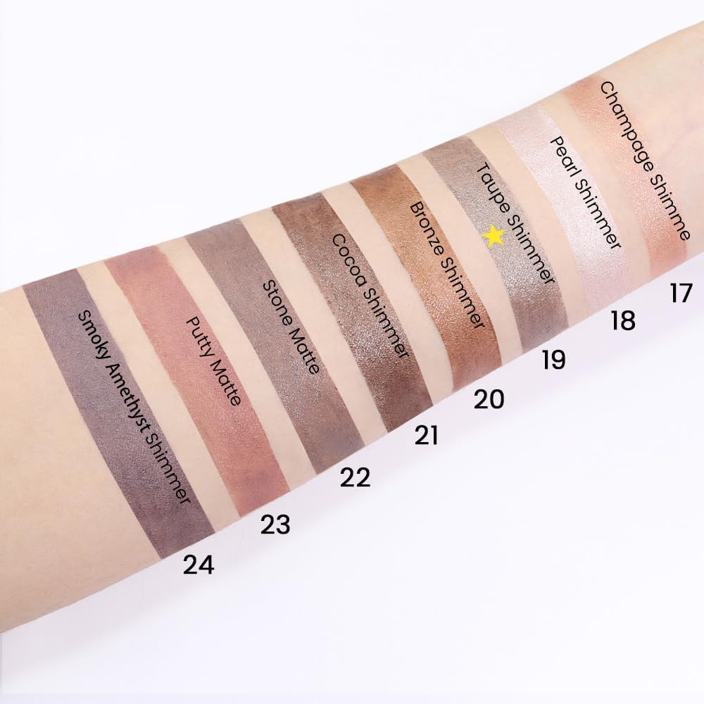 Evpct 2Pcs Cream Eyeshadow Sticks Set For Eyes Waterproof, Taupe Shimmer Matte Eye Shadow Stick Pencil Pen Bulk Sombras En Crema