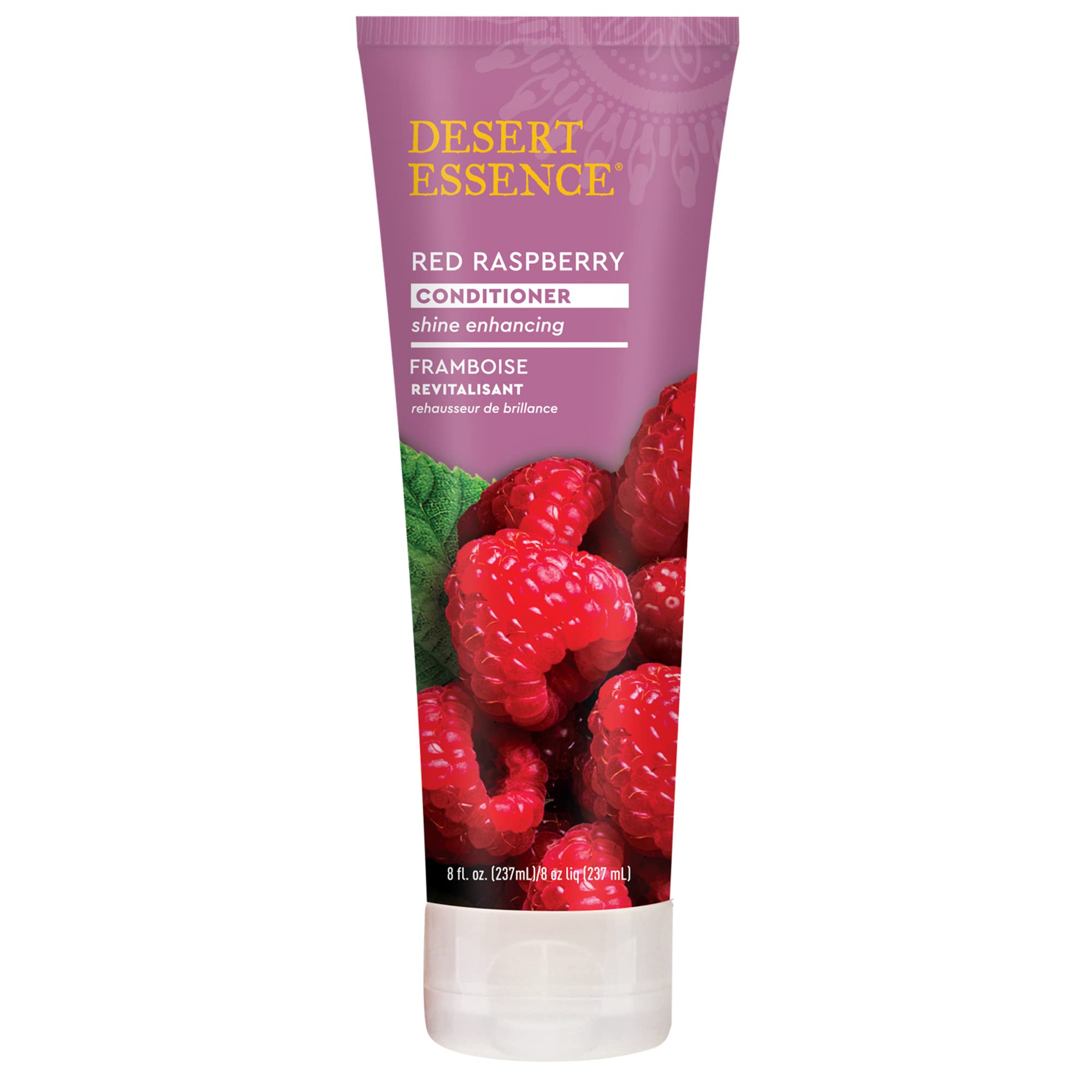 Desert Essence Red Raspberry Conditioner - 8 Fl Ounce - Shine Enhancing - Vitamin A & C - Smooth & Silky - Strengthing - Shea Bu