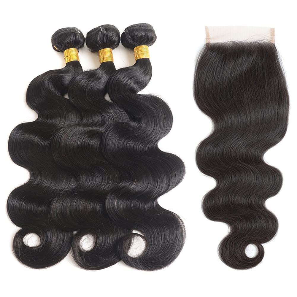 Body Wave Bundles Human Hair 18 Inch Body Wave Bundles 10A Brazilian 100% Unprocessed Virgin Human Hair Wet And Wavy Bundles Dou