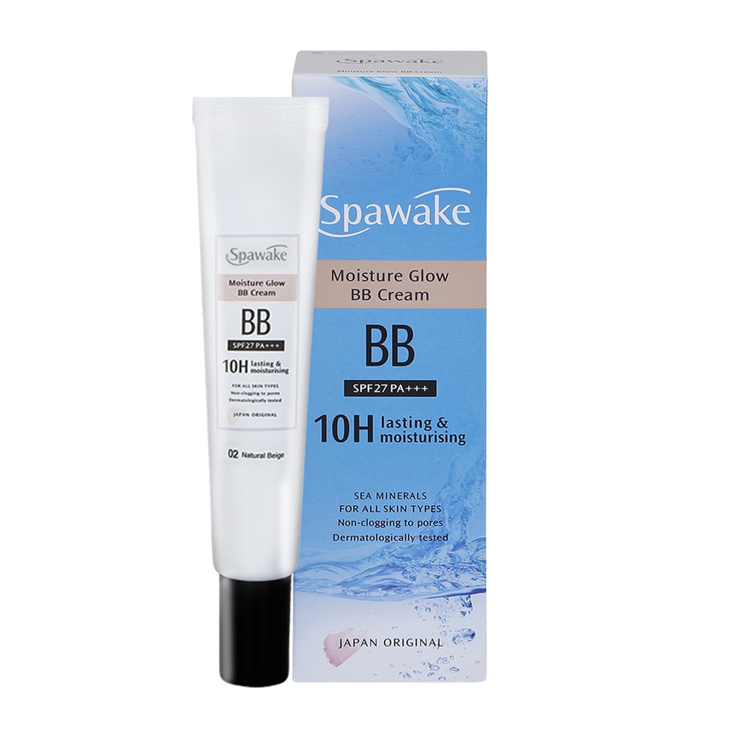 Spawake Moisture Glow Bb Cream 02 Natural Beige  Natural Looking Coverage, 10Hour Hydration, Spf27/Pa+++, Blue Light Protectio