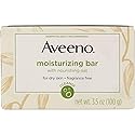 Aveeno Gentle Moisturizing Bar Facial Cleanser With Nourishing Oat For Dry Skin, Fragrance-Free, Dye-Free, & Soap-Free, 3.5 Oz