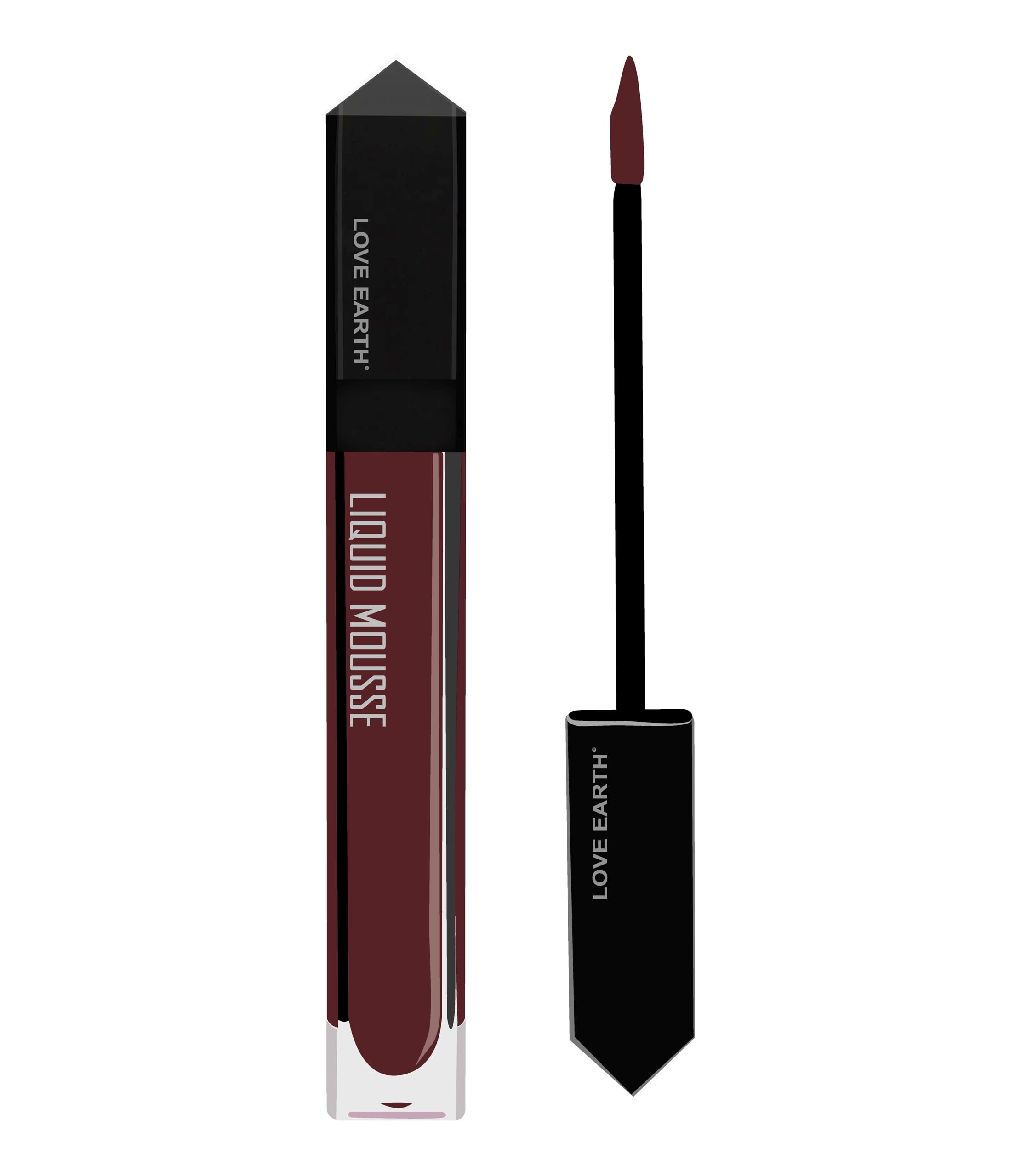 Love Earth Liquid Mousse Lipstick - Matte Finish | Lightweight, Non-Sticky, Non-Drying,Transferproof, Waterproof | Lasts Up To 1