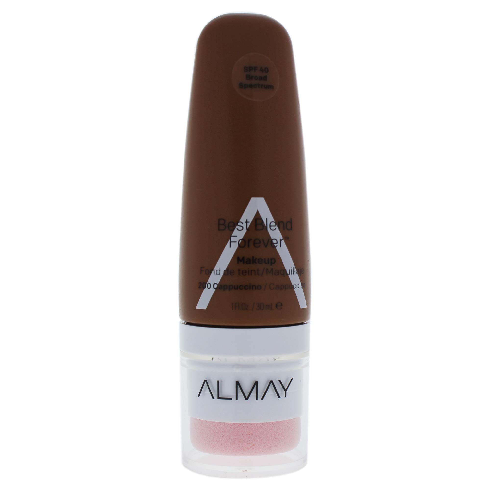 Almay Best Blend Forever Foundation, Cappuccino, 1 fl. oz., SPF 40 Broad Spectrum
