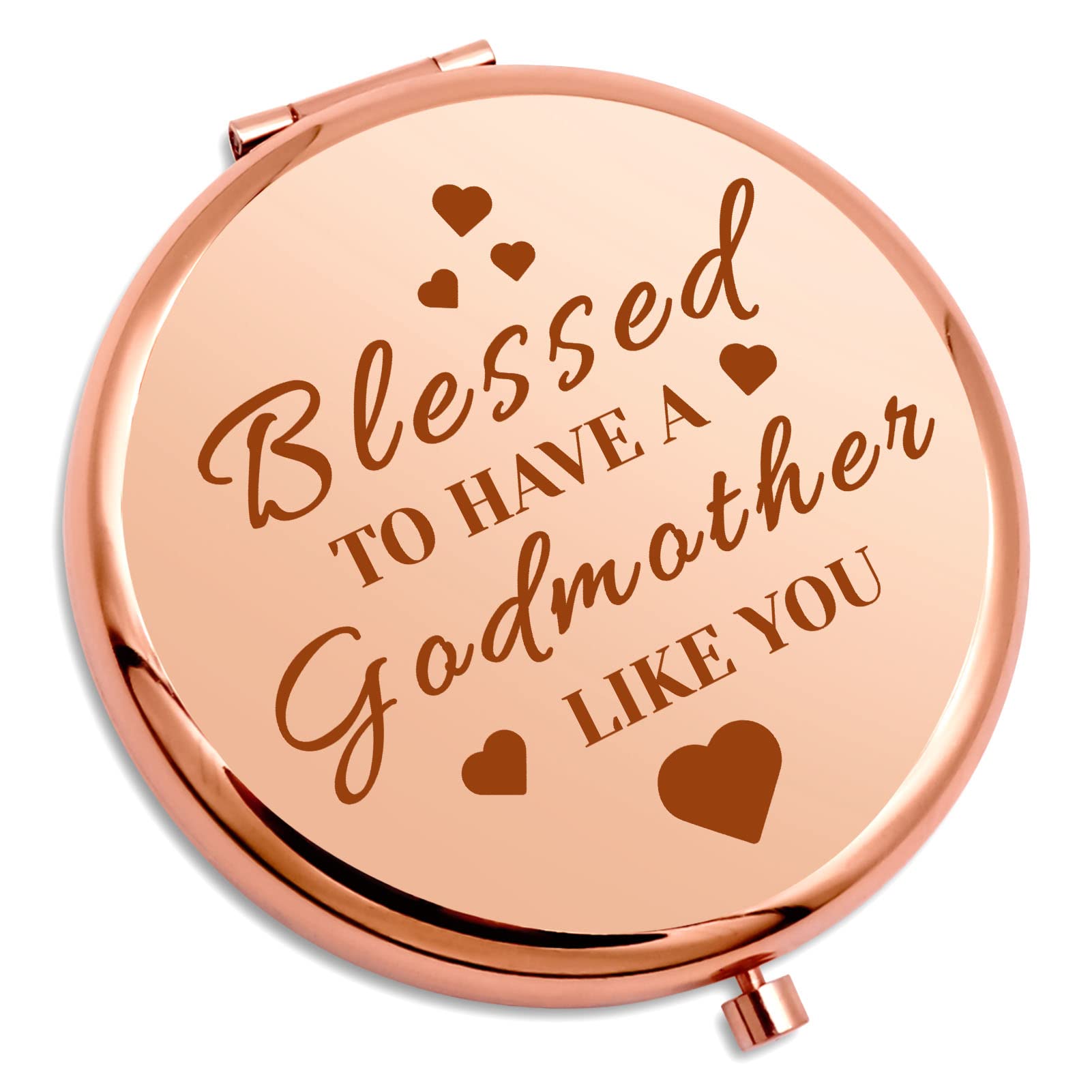 Godmother Gifts From Goddaughter Baptism Gifts Compact Makeup Mirror Christian Gift For Women Mother'S Day Birthday Gift Travel