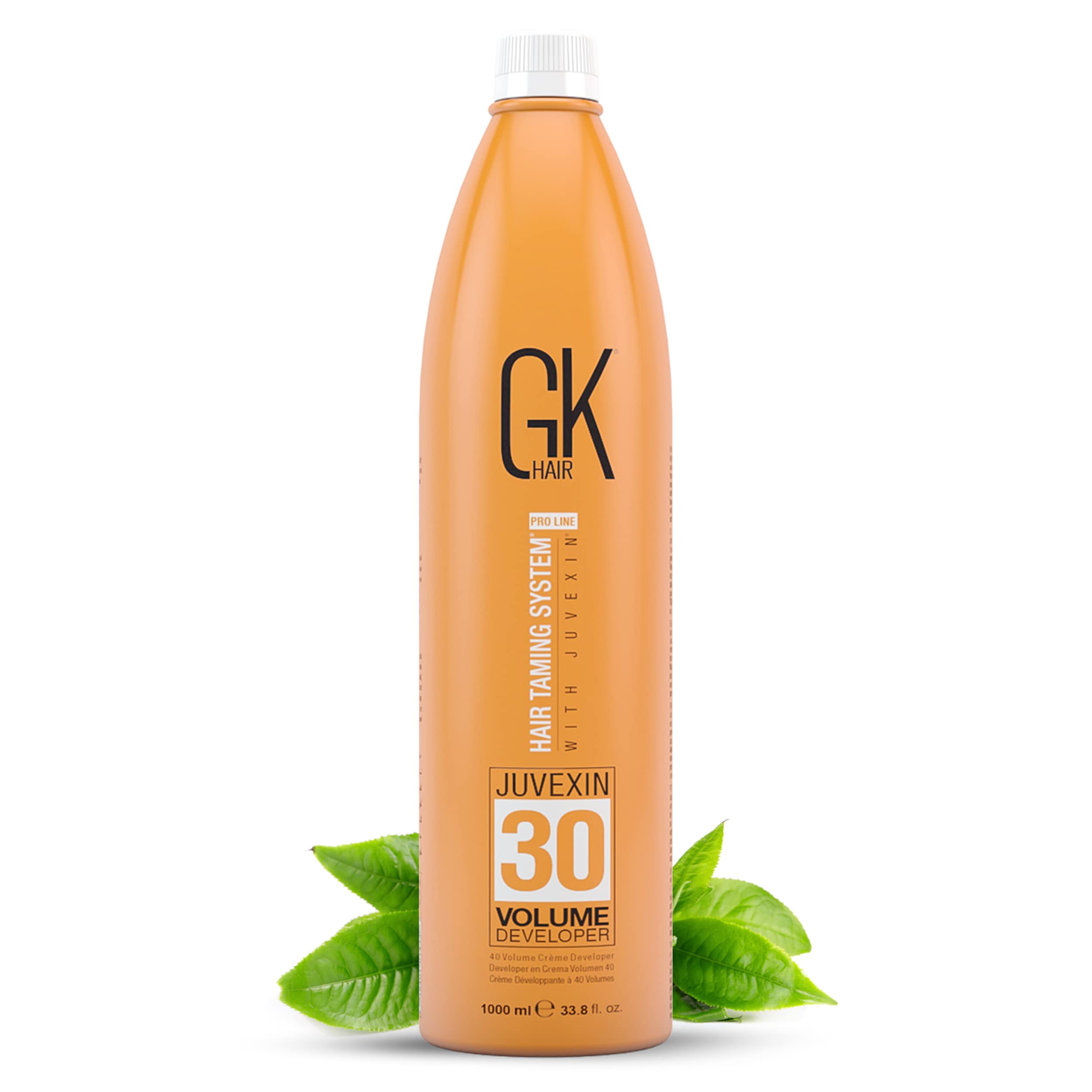 Global Keratin GK HAIR Professional Hair Creme 30 Volume Developer 33.8 Fl Oz for Hair Coloring Bleach - High-Performance Long L