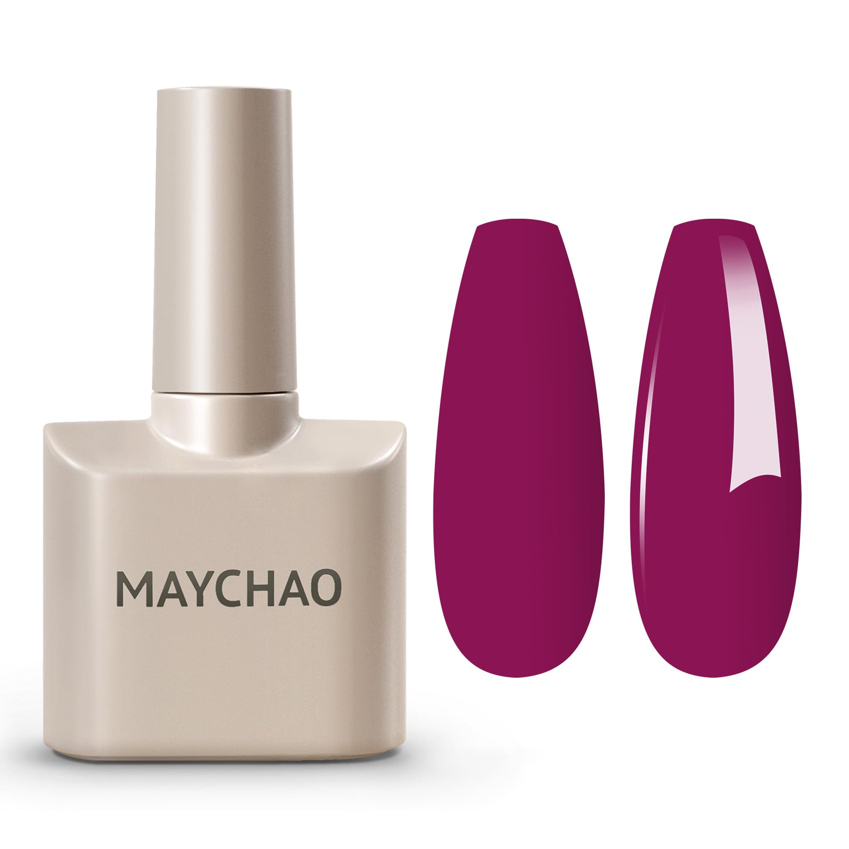 MAYCHAO 15ML Magenta Gel Nail Polish 1Pc Viva Magenta Gel Polish Soak Off UV LED Nail Polish Nail Art Starter Manicure Salon DIY