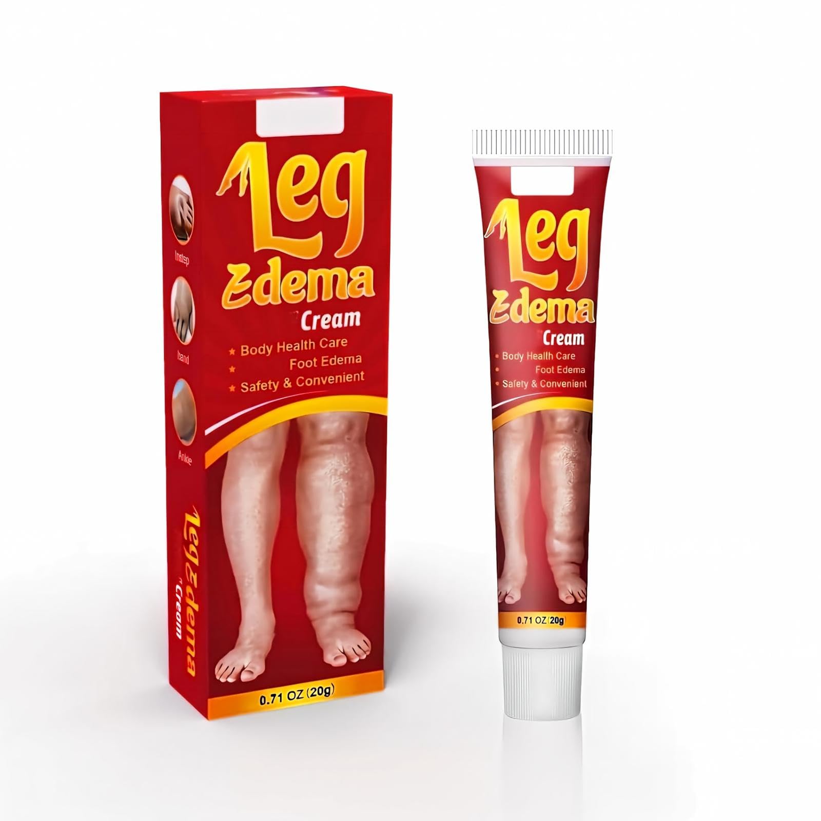 Leg Care Edema Cream, Leg Circulation Cream, Refreshing, Moisturizing