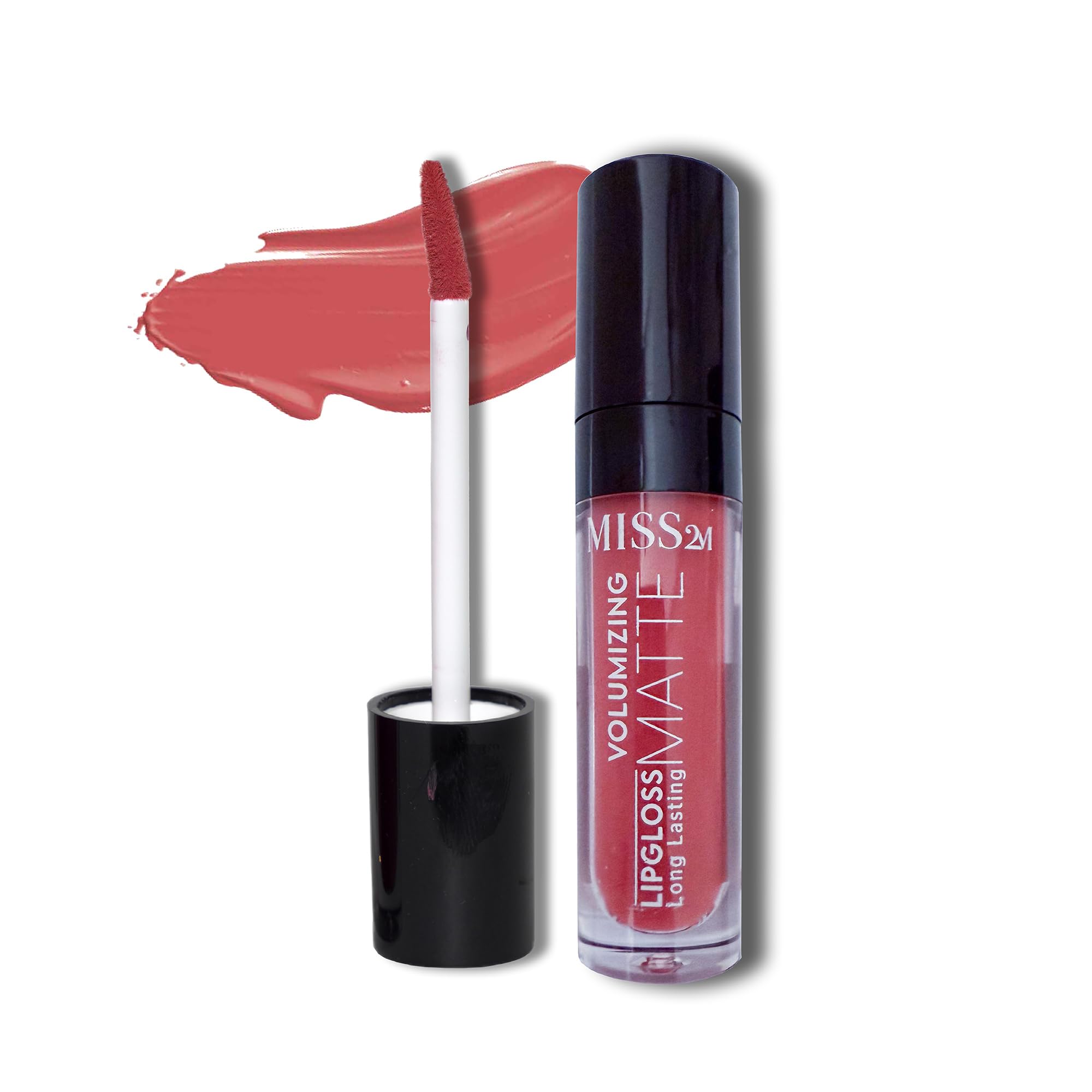 MISS2M 16-Hour Volumizing Matte Liquid Lipstick with Non-Drying, Waterproof Matte Liquid Lip Color: 103 Open Heart, 0.14 Fl Oz