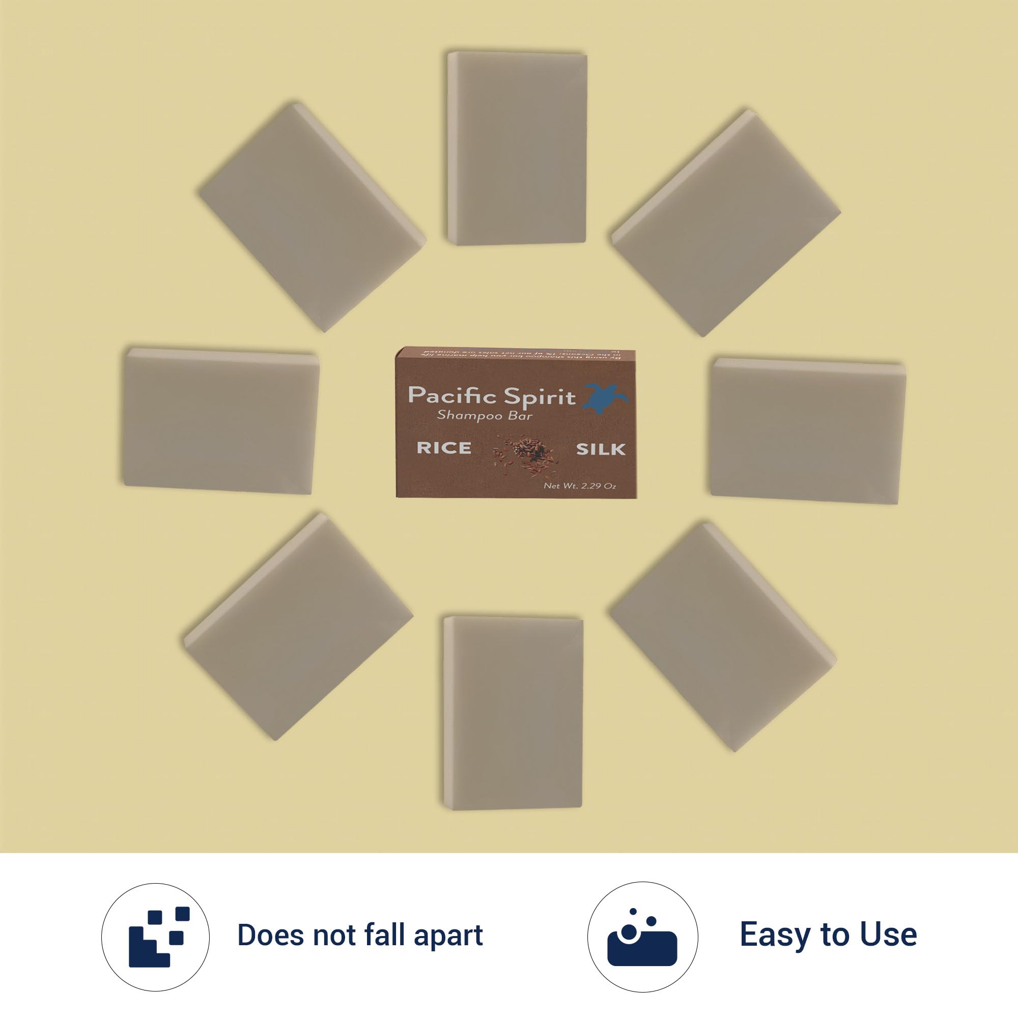 Pacific Spirit Rice Water Shampoo Bar And Conditioner For Hair Growth. For Fine & Thinning Hair - Citrus Scent - Gentle Foam, Sl