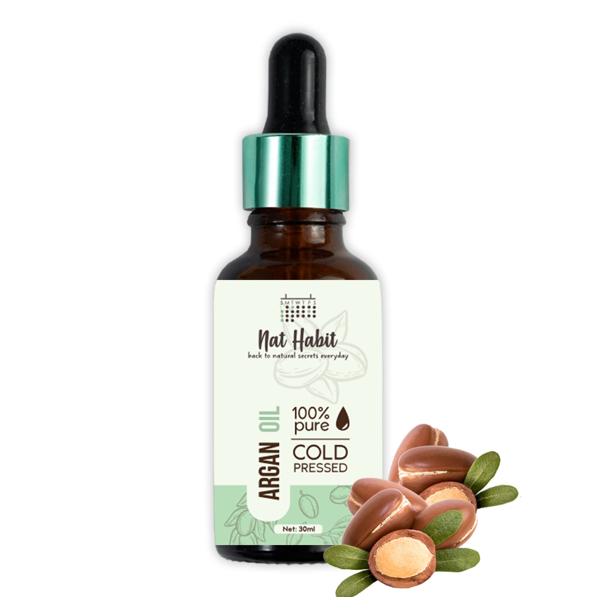 Nat Habit Cold Pressed 100% Pure Oil For Skin & Hair | Fresh From Our Ayurvedic Kitchen, Zero Preservatives | Body Massage Oil, 