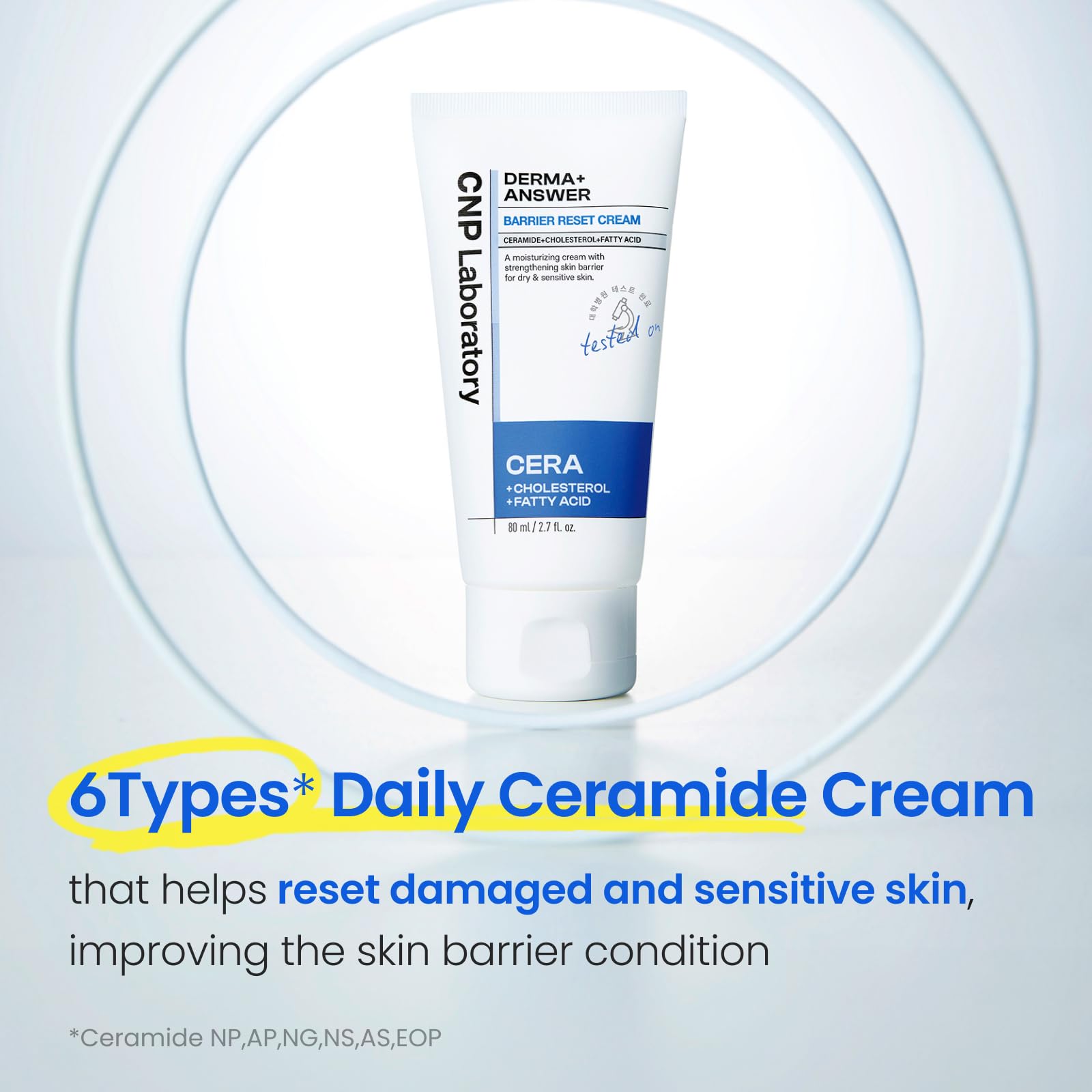 Cnp Barrier Reset Cream - Deep Hydration, Strengthen Skin Barrier, Ceramide, Suitable For Dry, Sensitive Skin, Korean Skin Care,