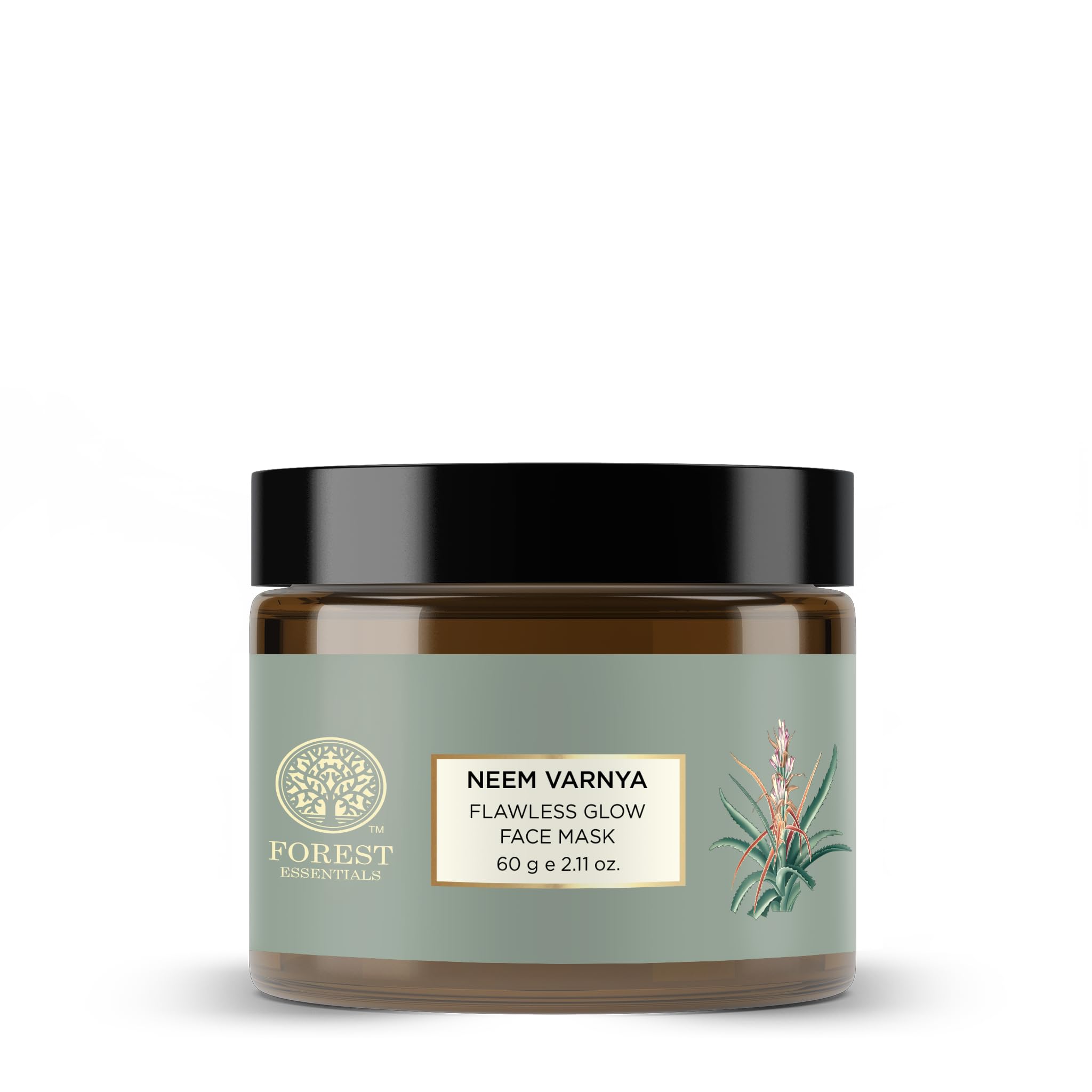 Forest Essentials Neem Varnya Mask | Ayurvedic Face Pack For Oily Skin & Acne | Clarifies Skin & Reduces Pigmentation | Neem, Tu