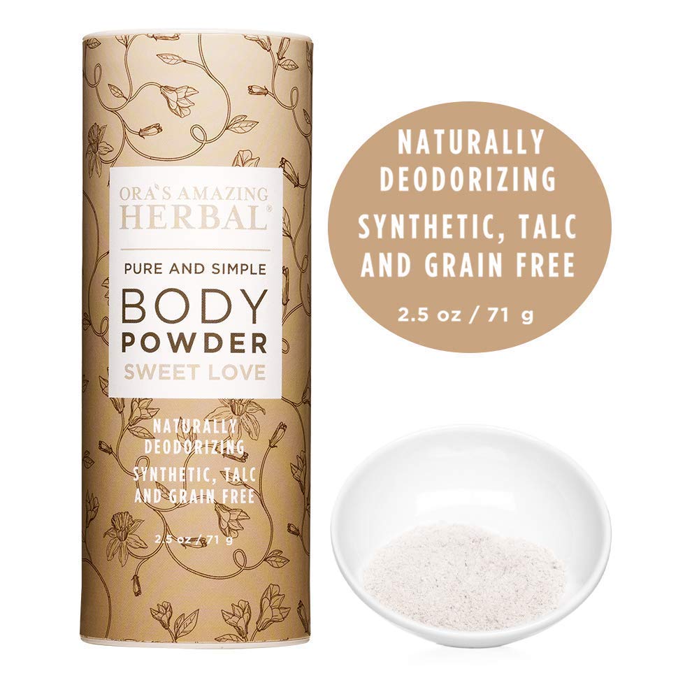 Body Powder For Women, Talc Free Powder, Bath Powder, No Corn, Grain Or Gluten, Sweet Love Scent, Frankincense, Amber, Ylang Yla