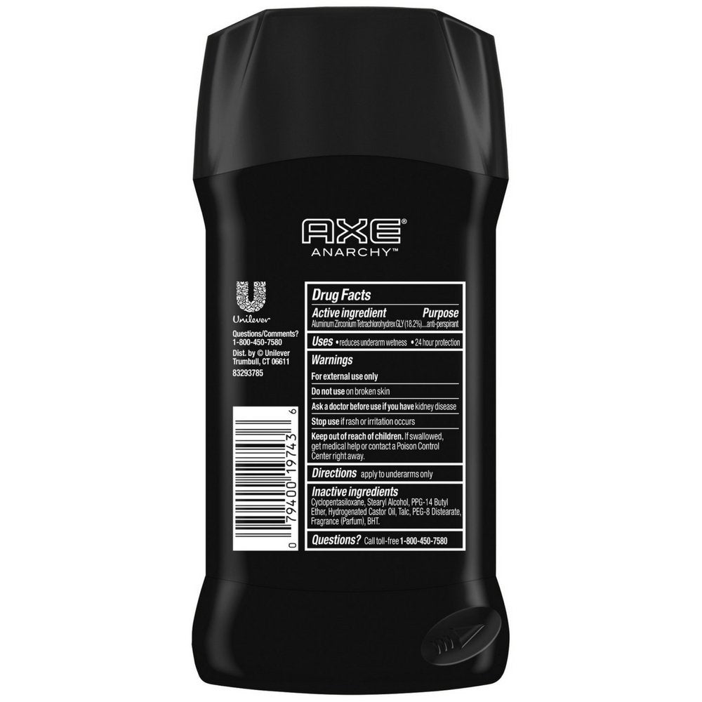 Axe Apollo Anti Perspirant And Deodorant Stick, 2.7 Ounce (Value Pack Of 12)