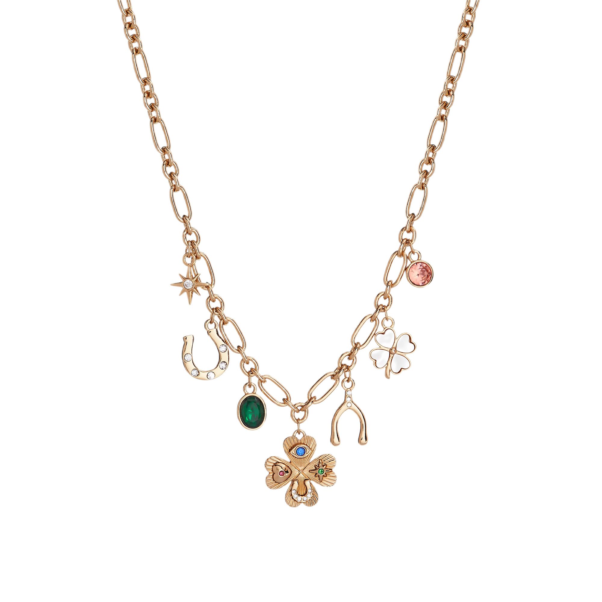 Alex and Ani Lucky Four Leaf Clover Charm Necklace
