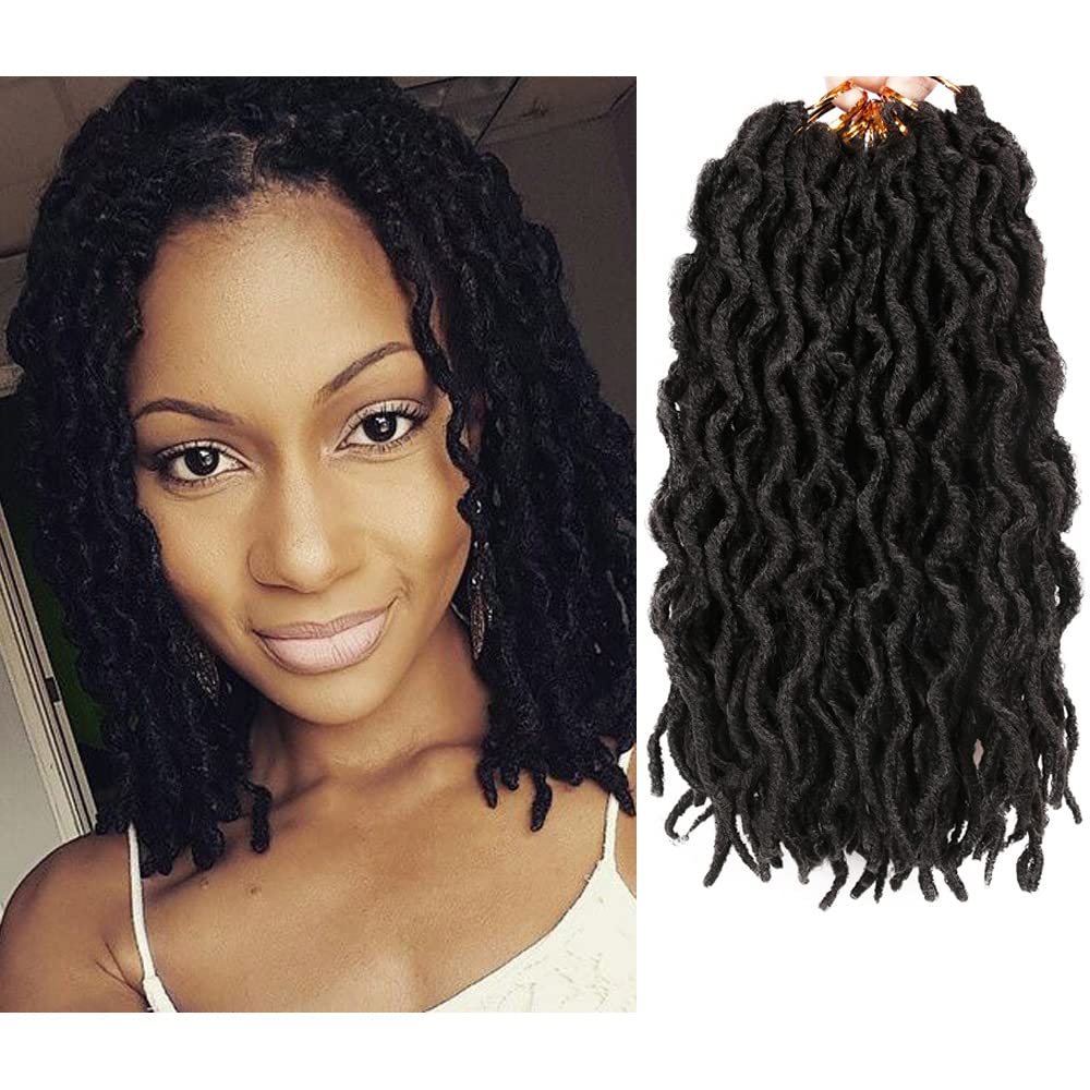 Faux Locs Crochet Hair 12inch - 6 Packs Locs Crochet Hair Crochet Locs 12 Inch Dread Crochet Hair Curly Crochet Faux Locs (20 Ro