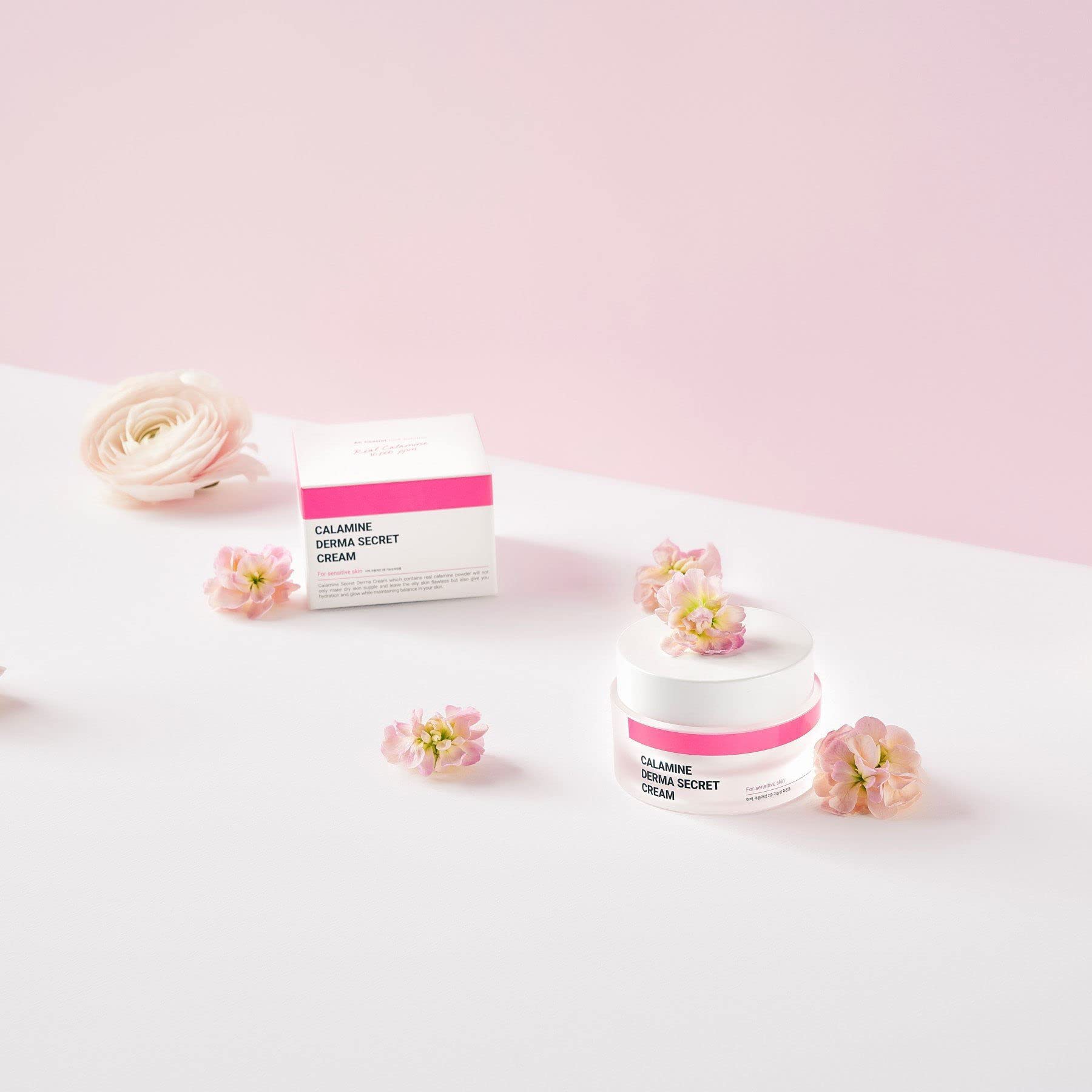Ksecret Calamine Derma Secret Cream, 50Ml / 1.69Fl.Oz. | Korean Skincare | For Acne & Oily Skin