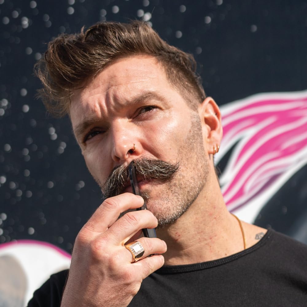 ZEUS Mustache Wax - Natural Shine, Moisturizing, Conditioning & Styling Mustache Wax, Light-Medium Hold - MADE IN USA (3 PACK)