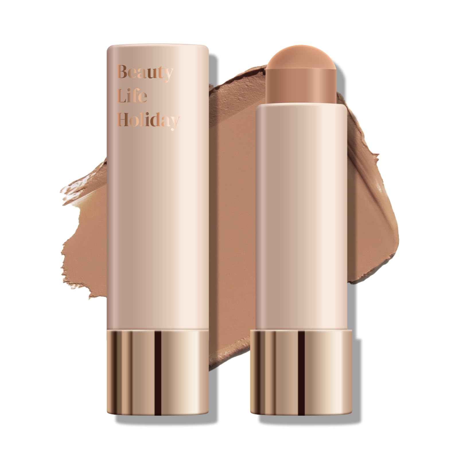 KYDA Contour Stick, Natural Matte Cream Contour, Lightweight NonClumping Face Shaping Makeup for Warm Tone, Blendable Smooth Ma