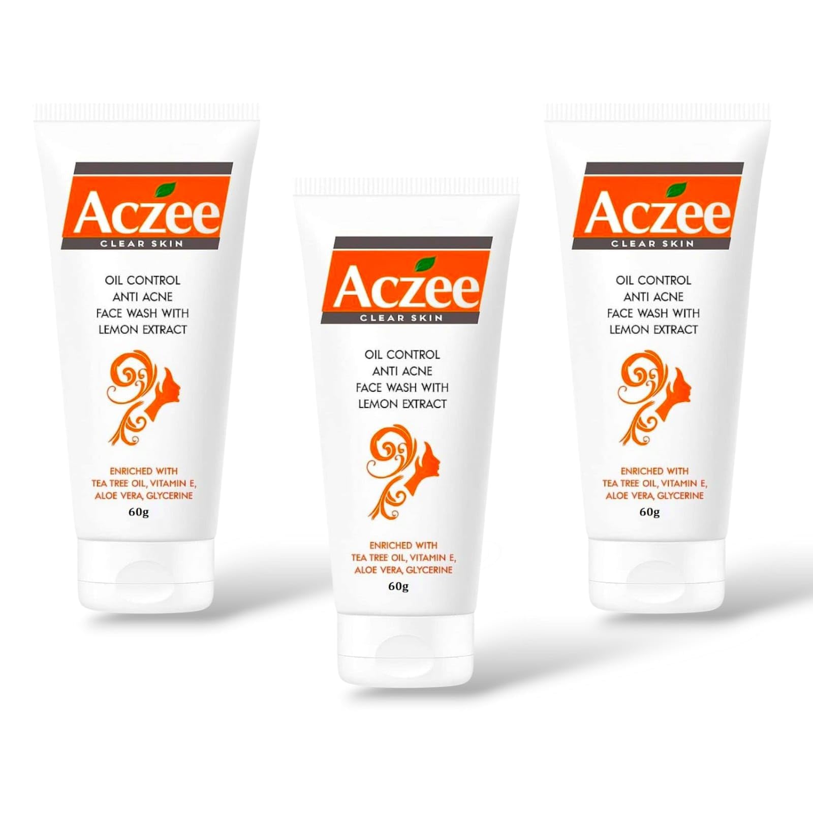 Aczee Clear Skin Face Wash  Oil Control & AntiAcne With Lemon Extract, Tea Tree Oil, Vitamin E, Aloe Vera & Glycerine (180Gm)