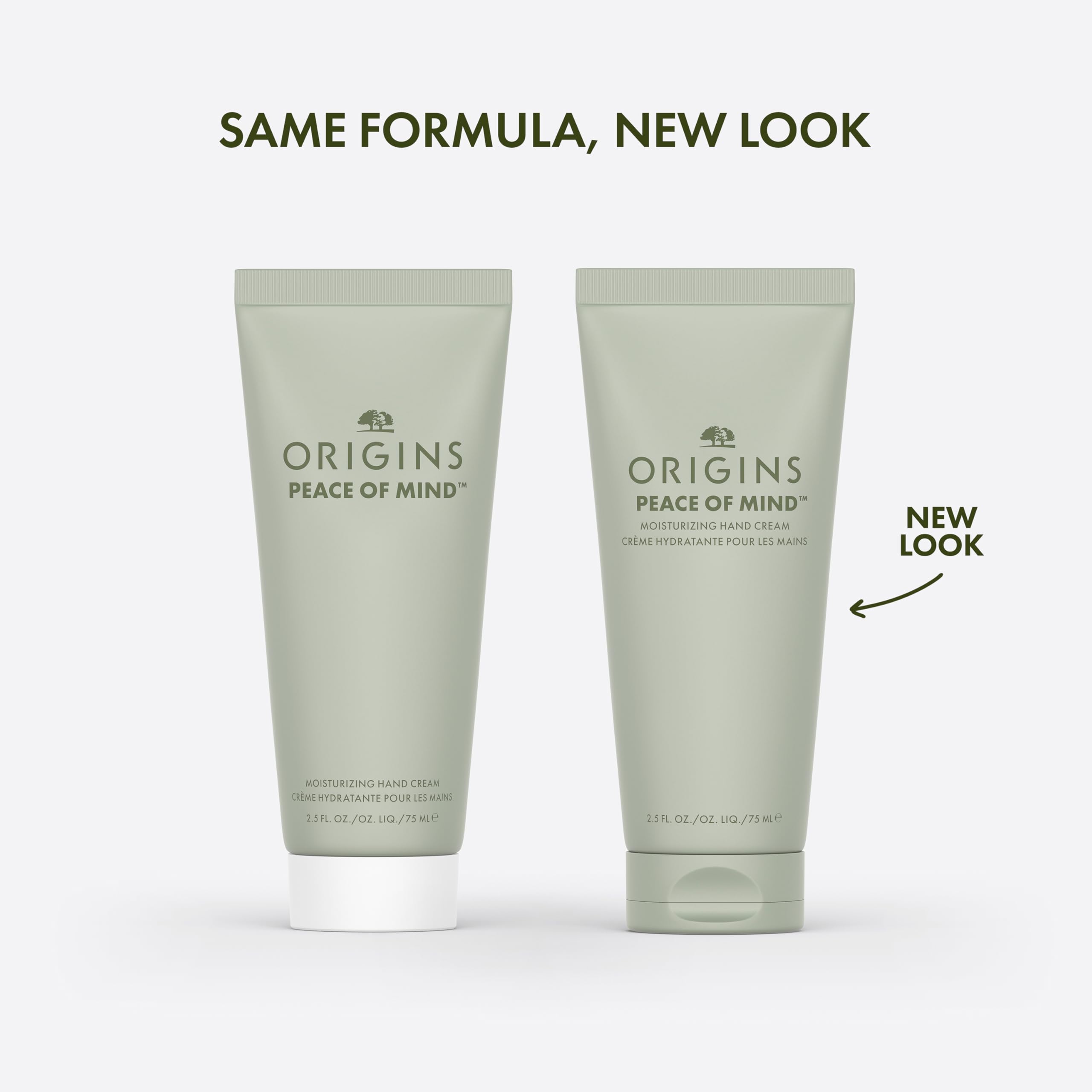 Origins Peace of Mind Moisturizing Hand Cream | Hydrates & Softens Dry Skin | Hand Lotion With Plant-Derived Glycerin, 2.5 Fl Oz