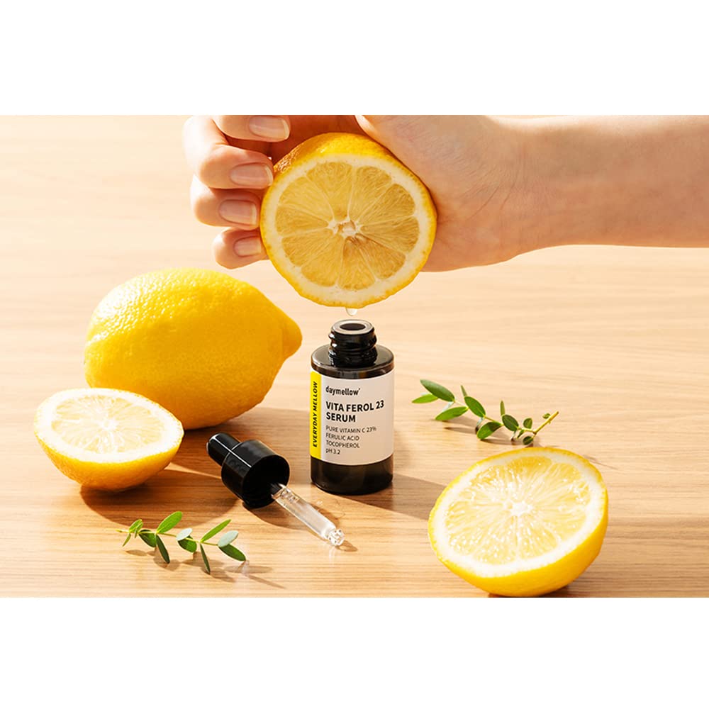 daymellow Vita Ferol 23 Serum 0.67fl.oz/20ml Face Moisturizer, Facial Serum, Vita Serum, Vitamin C 23%, Brightening, Hydrating S