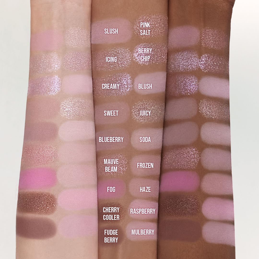 dasique Shadow Palette #18 Berry Smoothie l Vegan, Cruelty-Free l 18 Blendable Shades in Smooth Matte and Shimmer Finishes with