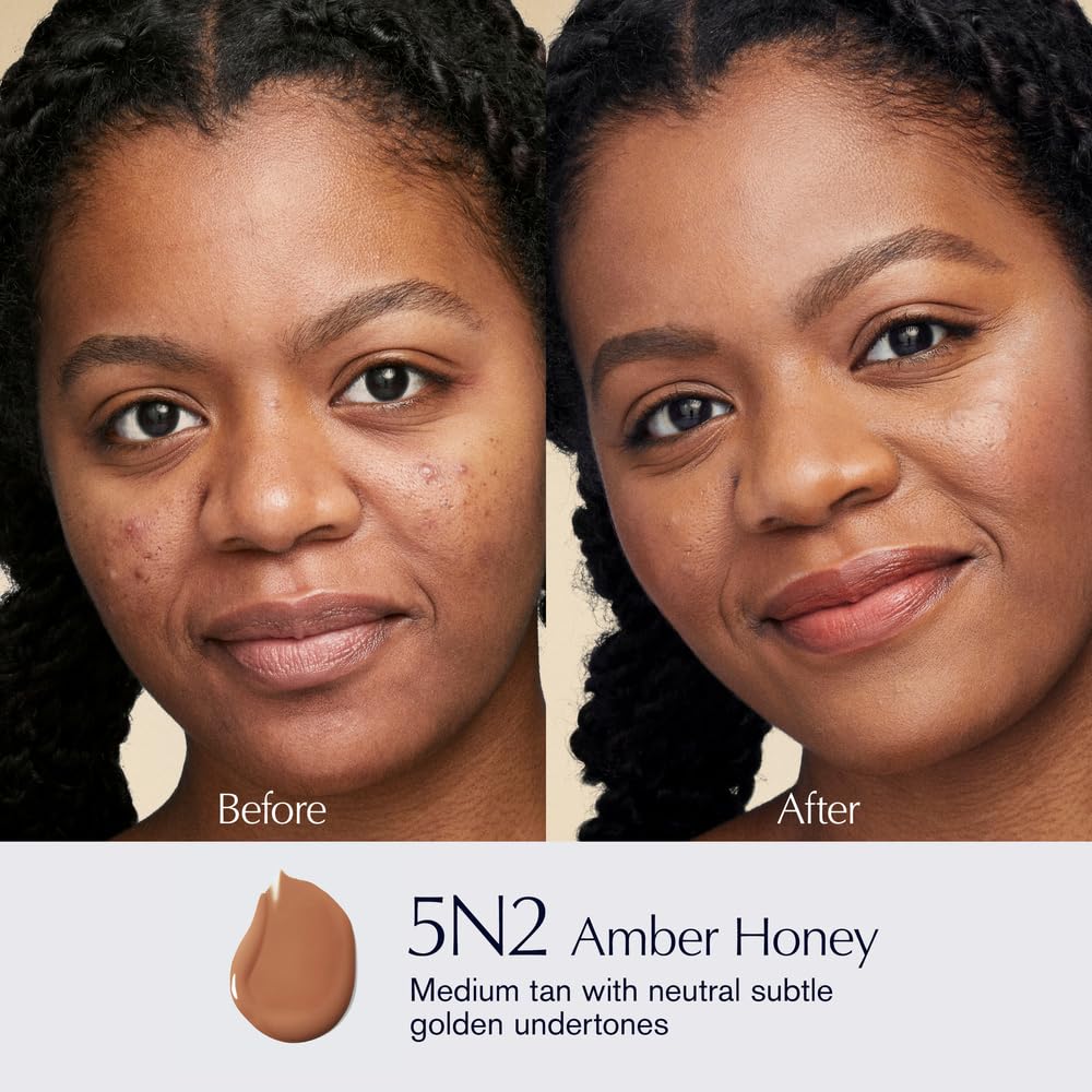 Est  E Lauder Futurist Hydra Rescue Moisturizing Foundation Spf 45 For A 12-Hour Glow, 1.2 Fl Oz, 5N2 Amber Honey