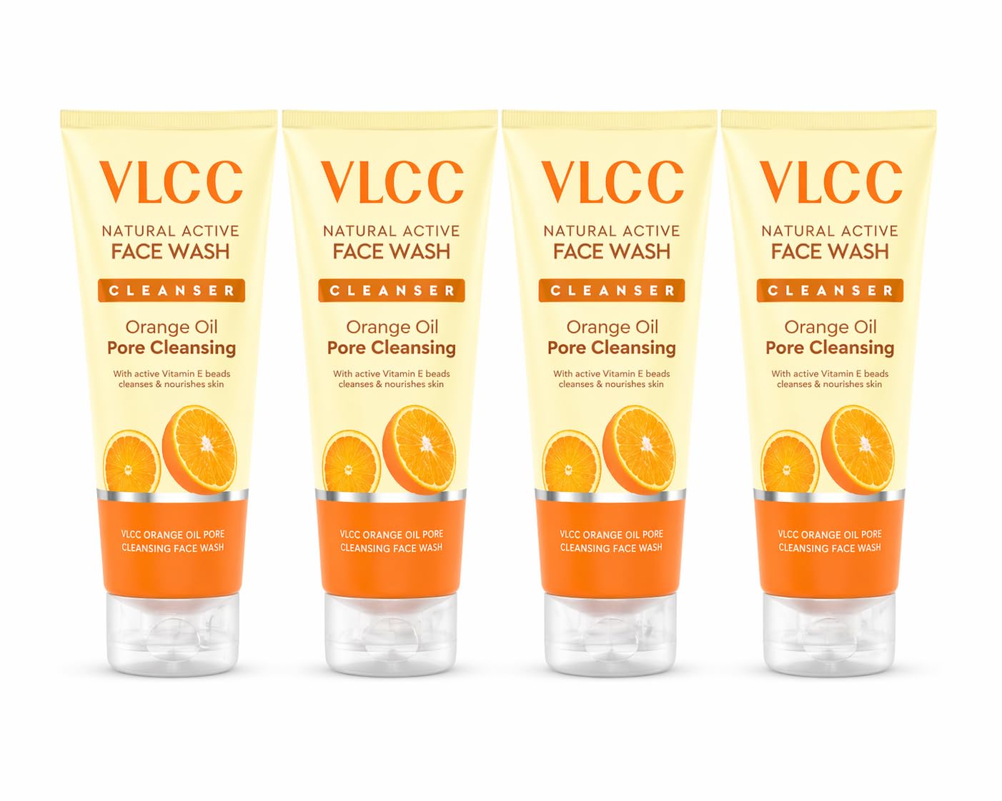 Vlcc Orange Oil Pore Cleansing Face Wash Pack 3 Face Wash (600 Ml)
