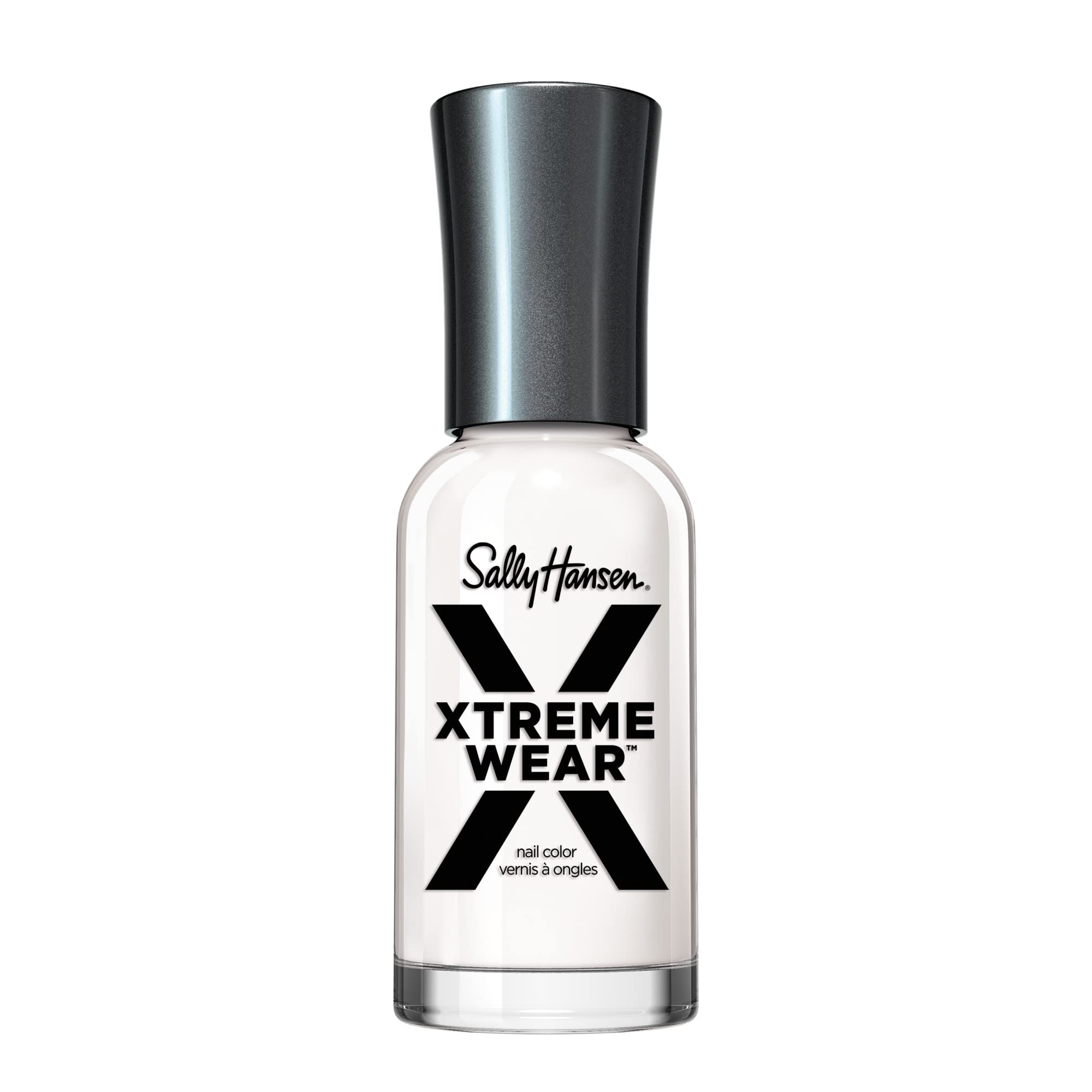 Sally Hansen Xtreme Wear Nail Polish, Streak-Free, Shiny Finish, Long-Lasting Nail Color, White On, 04 Fl Oz (Pack Of 1)