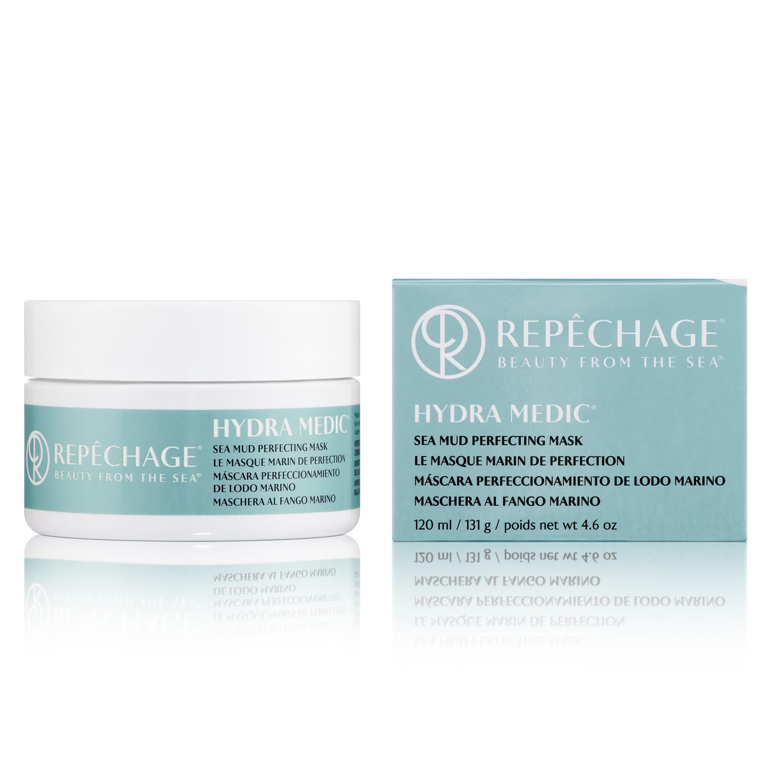 Repechage Sea Mud Mask For Women And Men, 4 Fl. Oz., Deep Exfoliating Pore Cleanser For Dry, Oily, Blemish Prone Face And Skin,