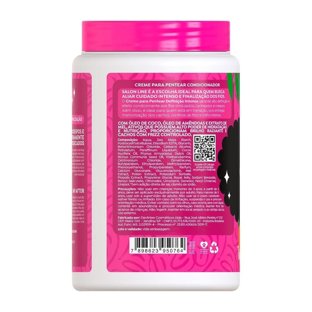 Linha Tratamento (Creme Para Pentear) Salon Line - Definicao Intensa 1000 Gr - (Salon Line Treatment (Combing Cream) Collection