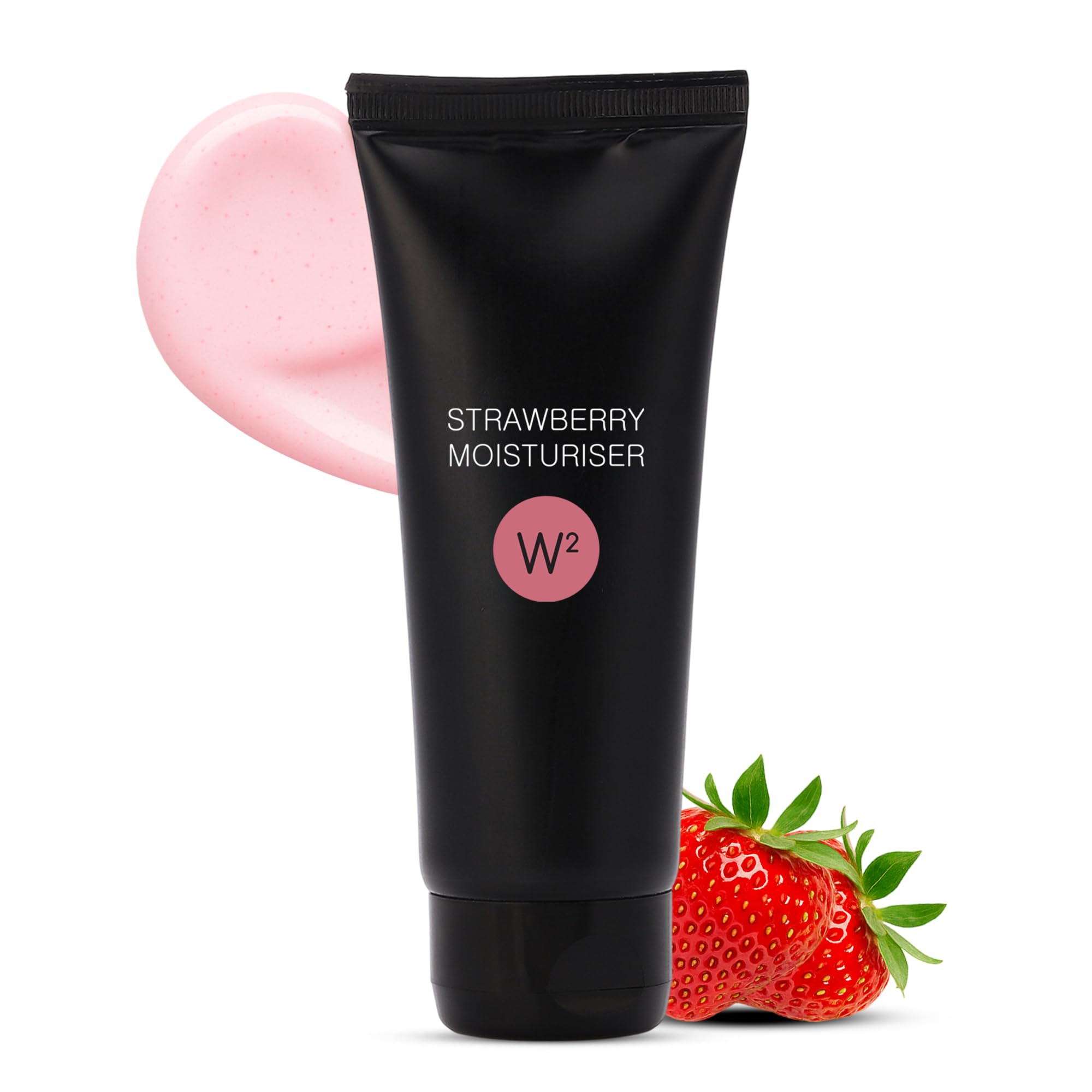 W2 Strawberry Moisturiser For Soft & Glowing Skin | Deep Hydration & Brightening Face Cream | Helps Reduce Dryness & Dullness | 