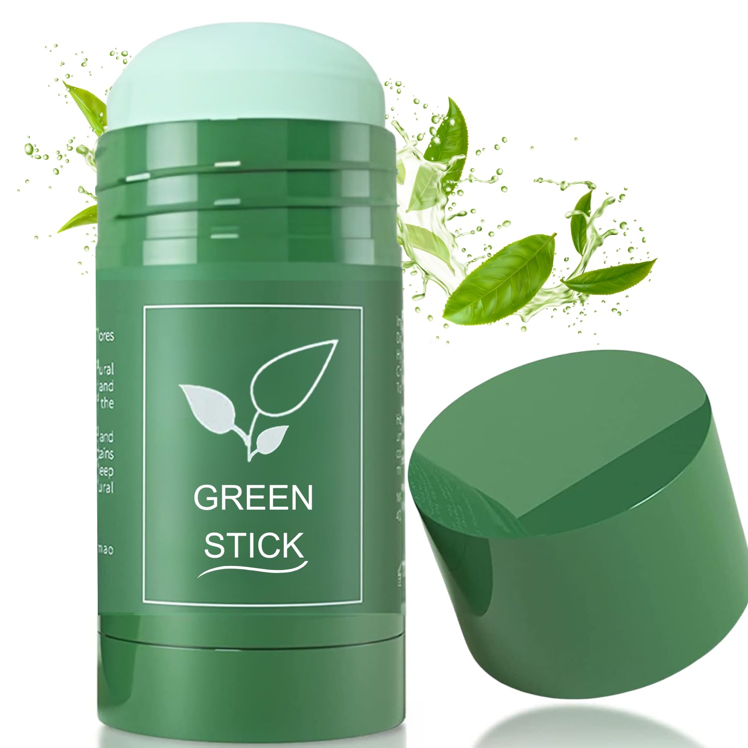 SHUIKU Green Tea Clay Stick for Face, Facial Blackhead Remover Mask with Green Tea Extract for Deep Pore Cleansing, Skin Brighte