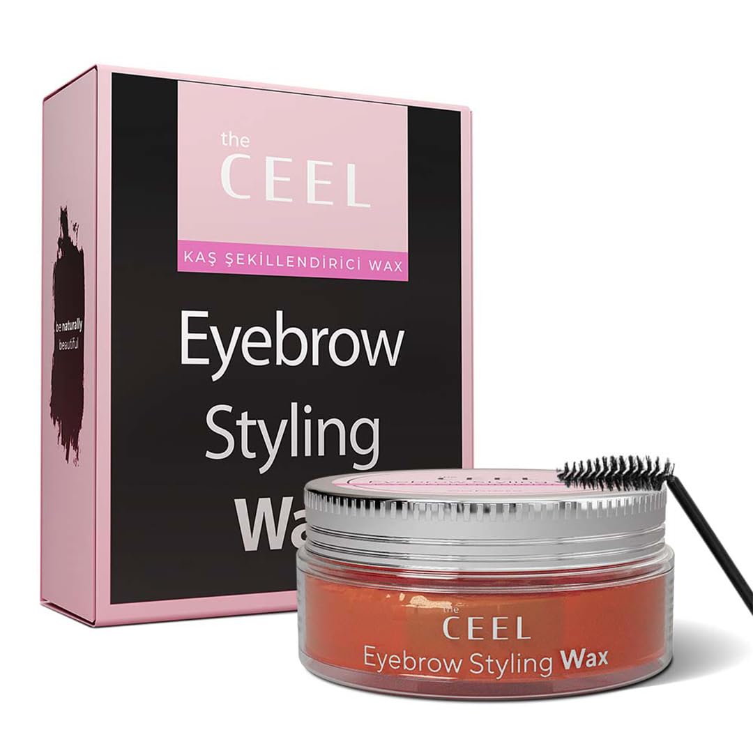 The Ceel Eyebrow Styling Wax  Clear Brow Gel with Vitamin E, Glycerin & Castor Oil  Brow Lift & LongLasting Hold for Natural 