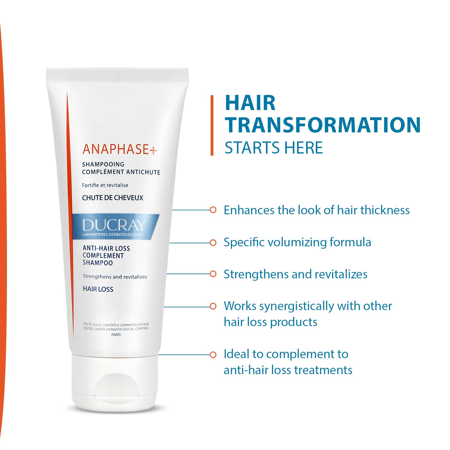 Ducray Anaphase+ Strengthening Shampoo, 6.7 Fl. Oz.