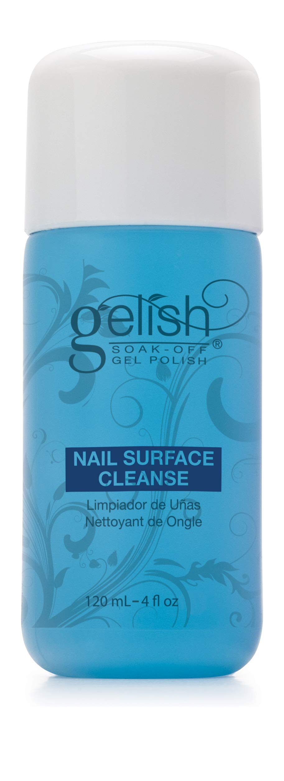 Gelish Nail Surface Cleanse - Gel Top Coat Nail Cleaner, Removes Tacky Residue, High-Shine Finish, Skin-Safe Formula, Smooth & G