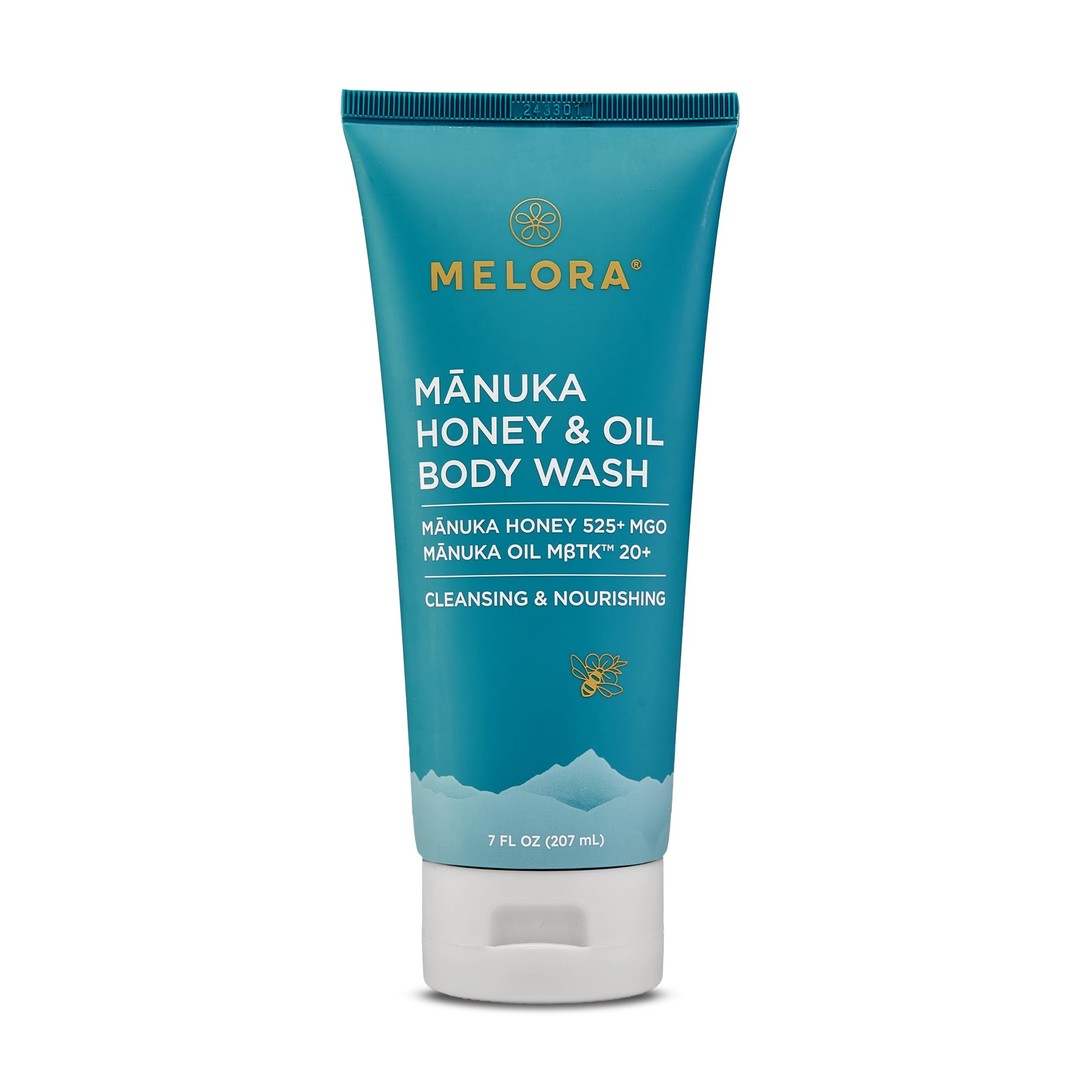 Melora Manuka Honey Body Wash (7 Oz) - Moisturizing Skin Care Body Soap With Manuka Honey & Oil For Acne, Dry, Or Sensitive Skin