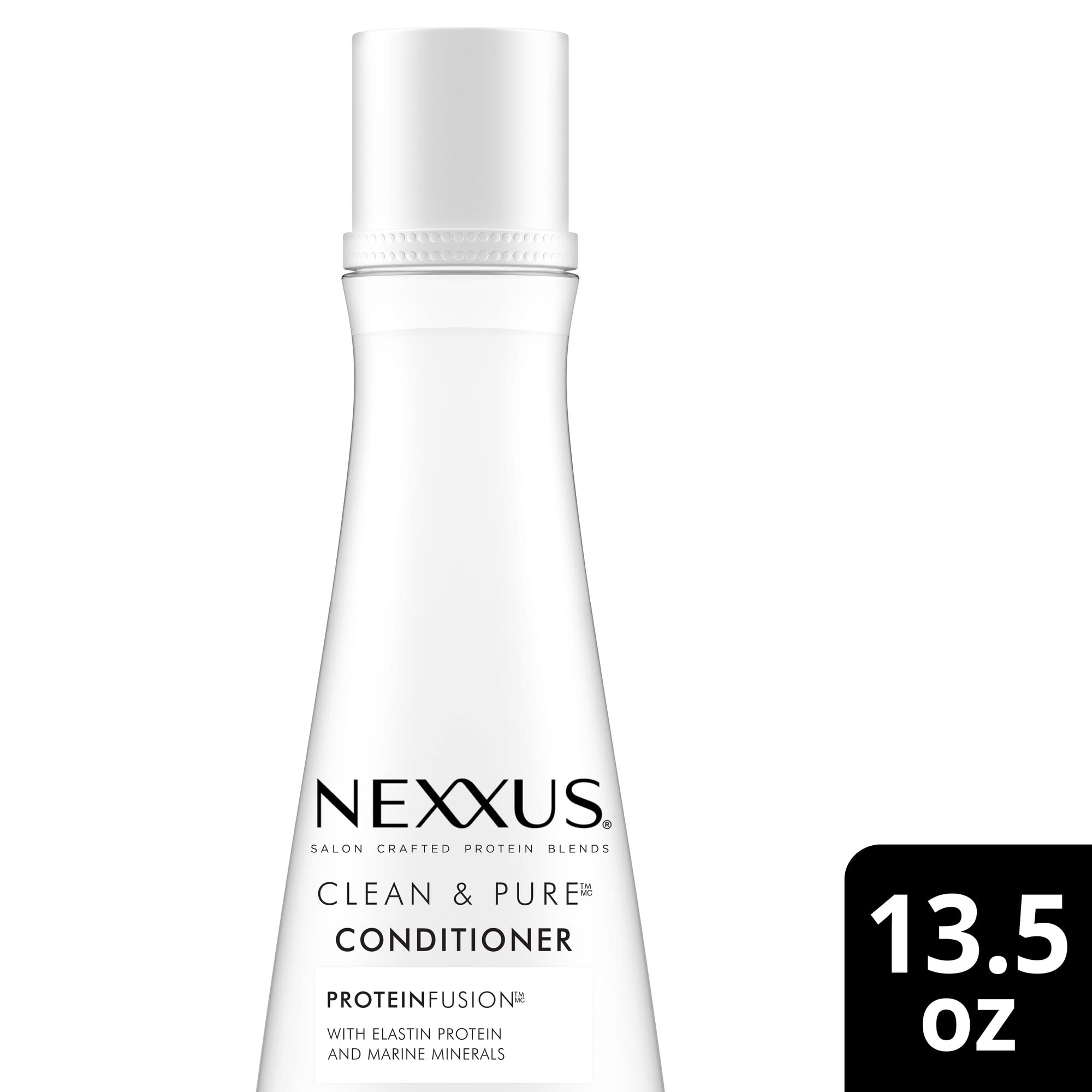 Nexxus Clean and Pure Conditioner Nourished Hair Care, With ProteinFusion, Silicone, Dye, and Paraben Free 13.5 oz
