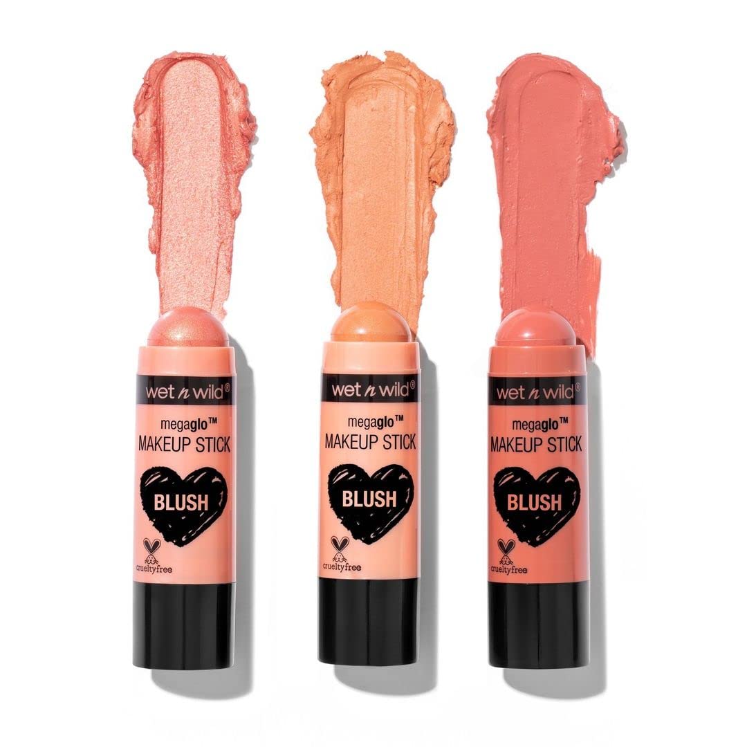 Wet N Wild Megaglo Blush Stick Conceal & Contour, Hustle & Glow  Matte  Face Multistick Makeup Multistick  For Cheeks  Cream